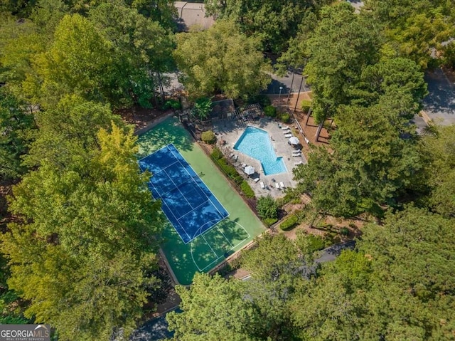 birds eye view of property