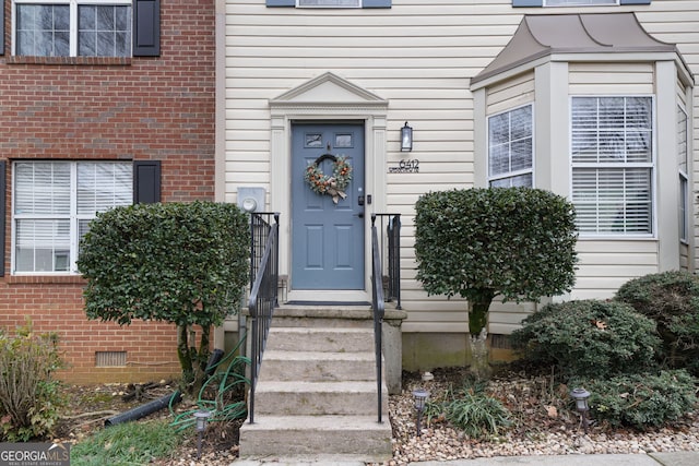 view of entrance to property