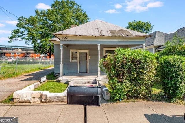 bungalow with a porch