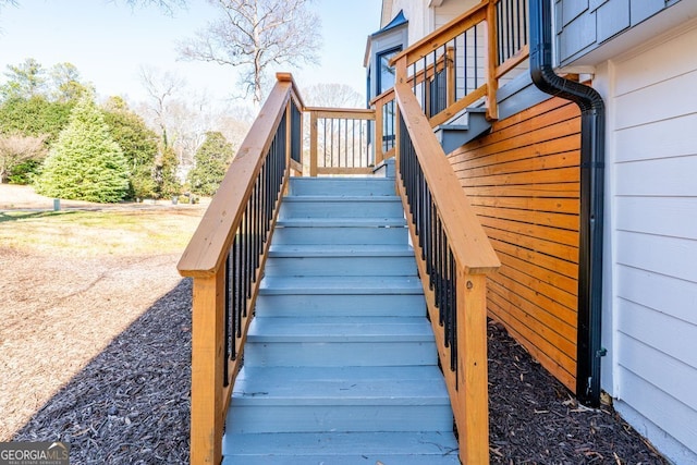 view of stairs