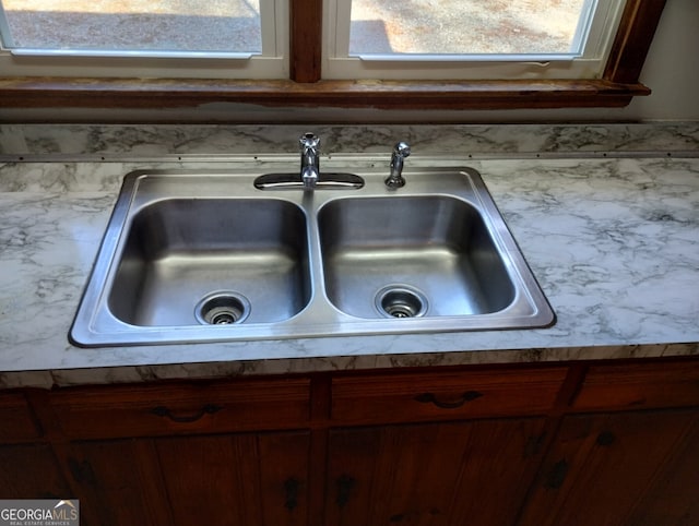 interior details with sink