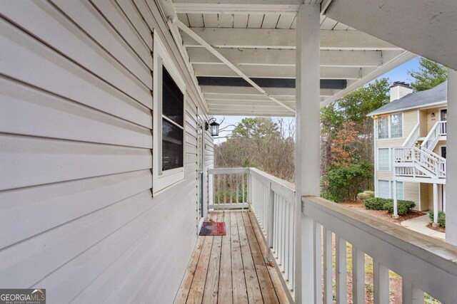 view of balcony