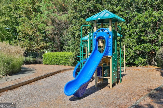 view of jungle gym