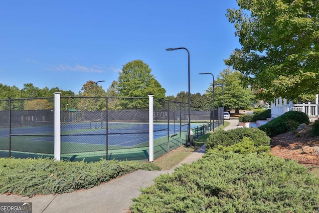 view of sport court