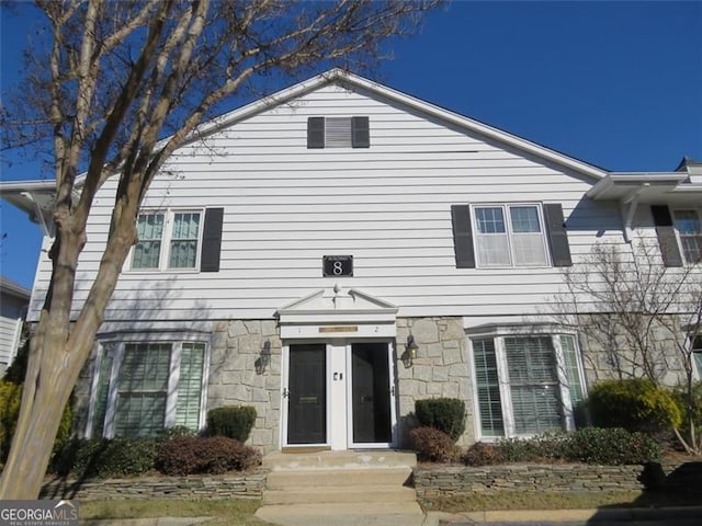 view of front of house with french doors