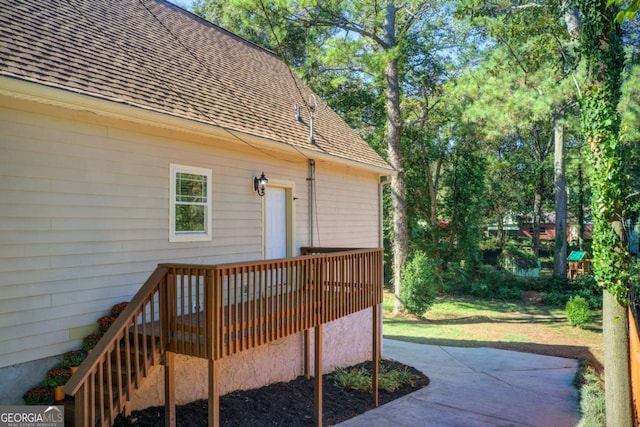 deck featuring a patio