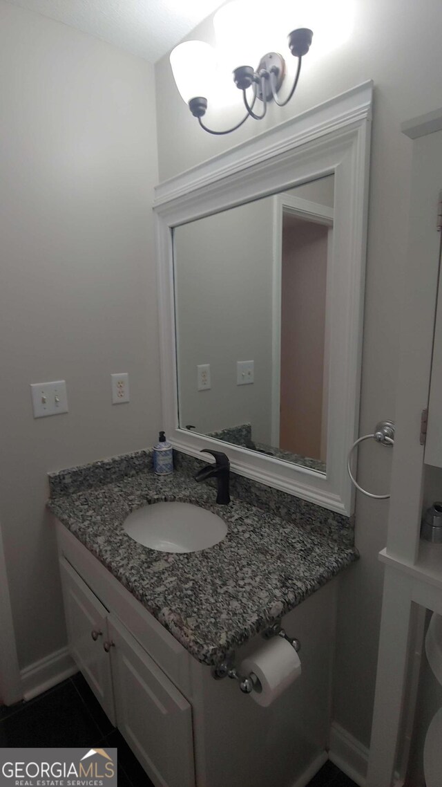 bathroom featuring vanity