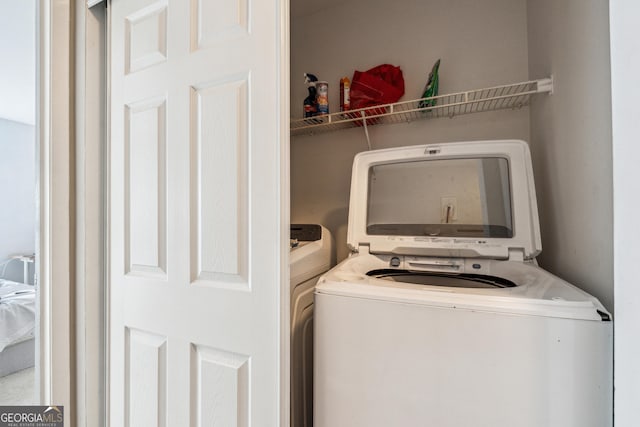 view of laundry room