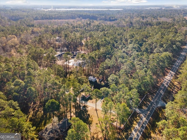 aerial view with a view of trees