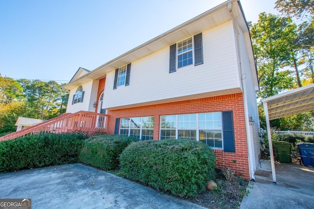 view of front of home