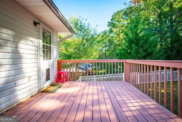 view of wooden terrace