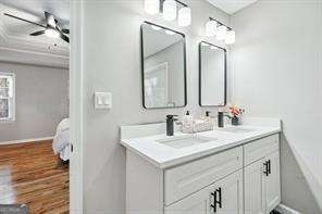 bathroom featuring vanity