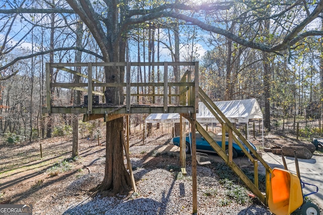 view of jungle gym