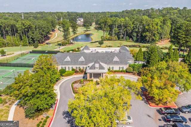 birds eye view of property