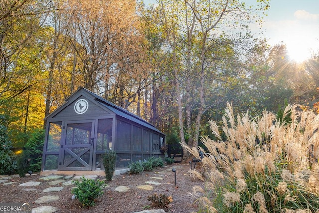 view of outbuilding