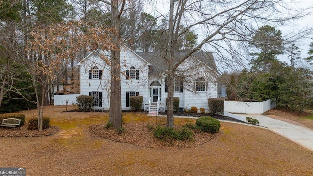 view of front of home