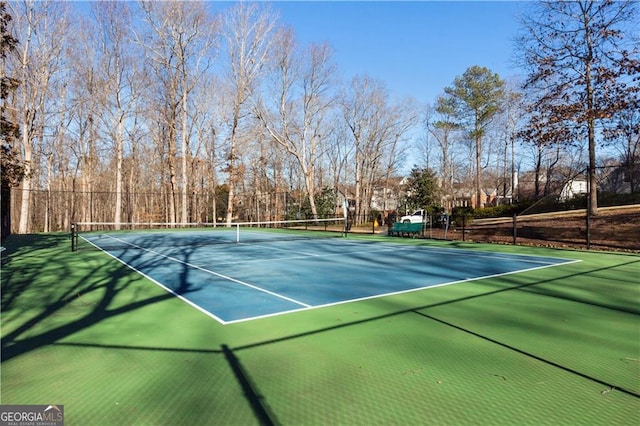 view of tennis court