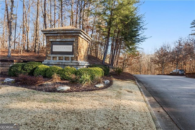 view of community / neighborhood sign