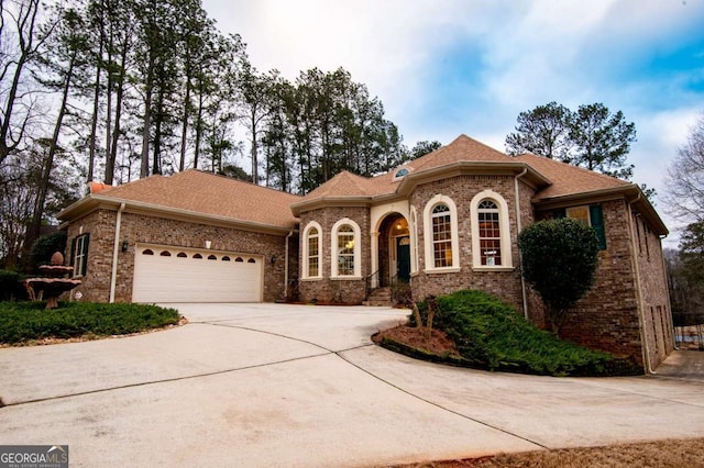 1010 Lane Creek Ct, Bishop, GA 30621 - view of front of property with concrete driveway, a garage, and brick siding