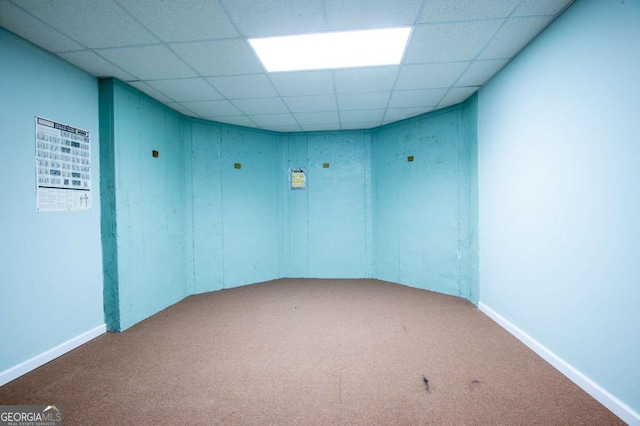 1010 Lane Creek Ct, Bishop, GA 30621 - empty room with carpet flooring and a drop ceiling