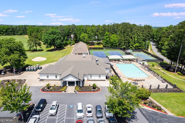 birds eye view of property