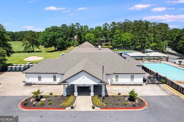 birds eye view of property