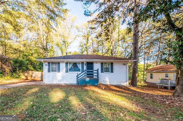 view of ranch-style home