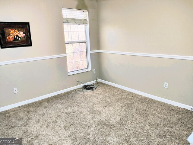 view of carpeted empty room