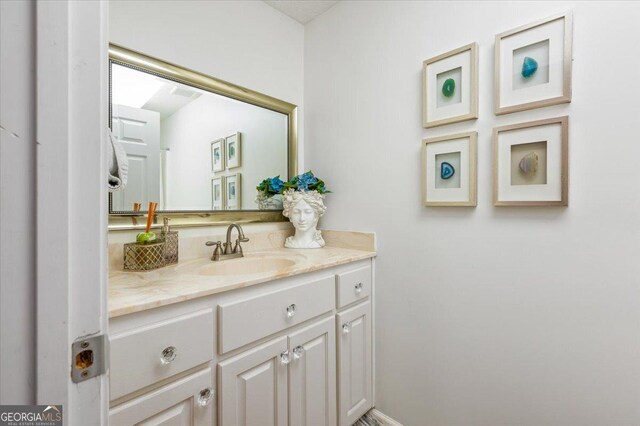 bathroom featuring vanity