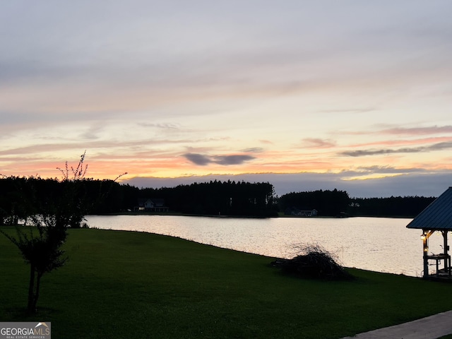 view of water feature