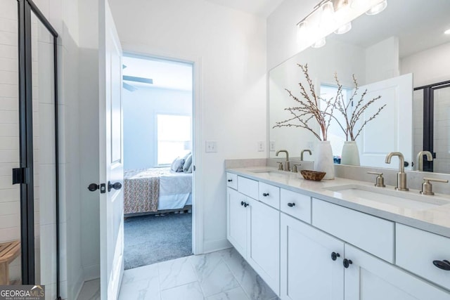 bathroom with vanity