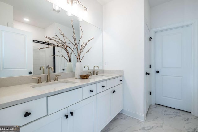 bathroom featuring vanity