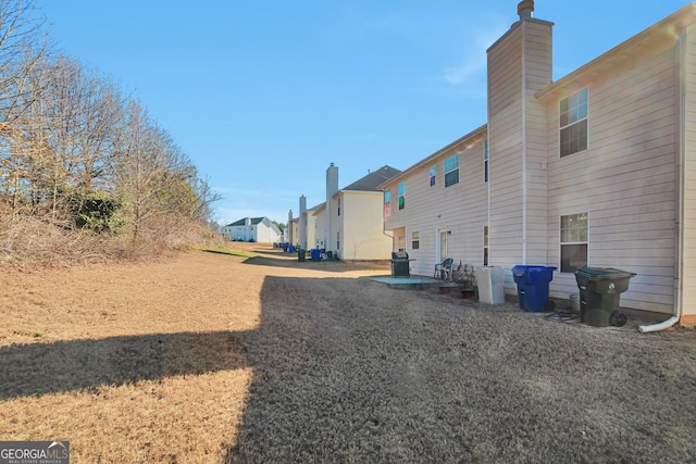 exterior space with a yard