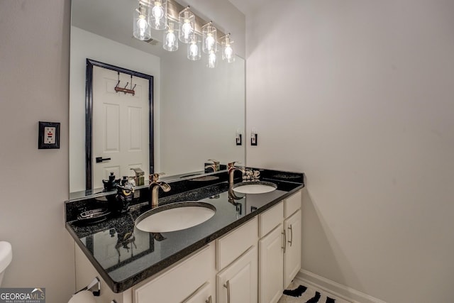 bathroom with vanity