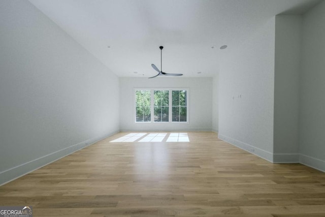 unfurnished living room with light hardwood / wood-style flooring