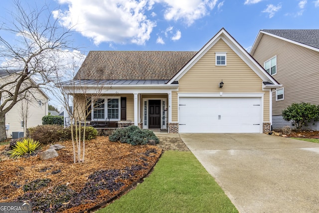 view of front of home with a porch