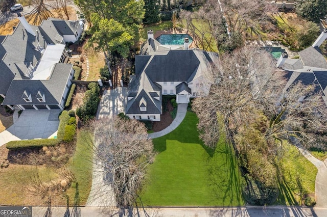 birds eye view of property