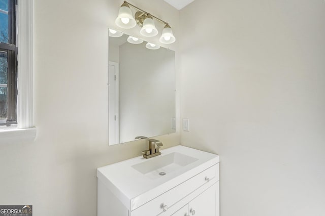 bathroom with vanity