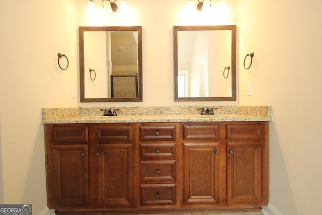 bathroom with vanity