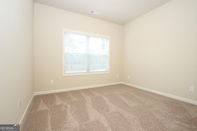 view of carpeted empty room