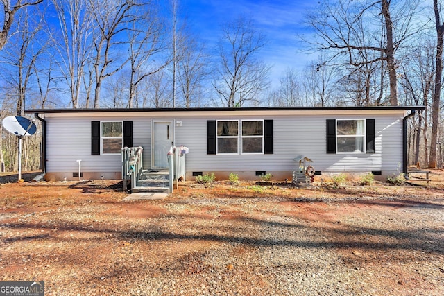 view of front of home