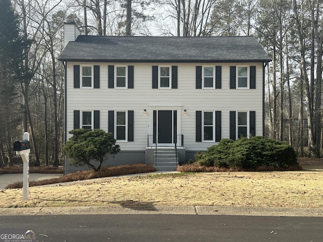 view of colonial-style house