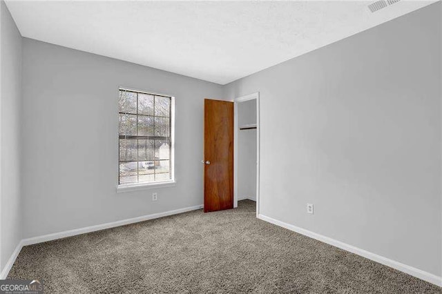 view of carpeted empty room