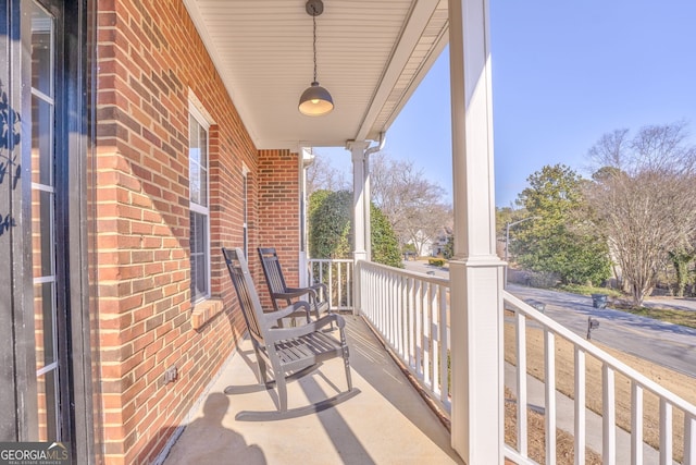 balcony with a porch