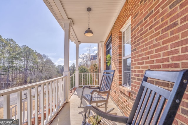 view of balcony