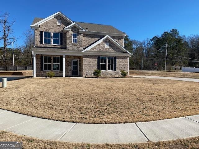 view of front of house with a front yard