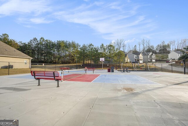 view of sport court