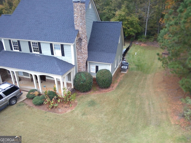 birds eye view of property