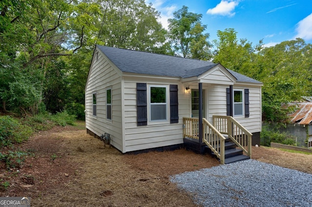 view of bungalow-style home