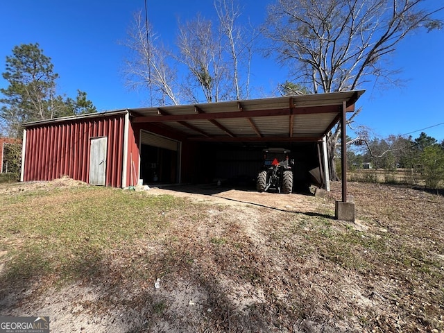 view of outdoor structure